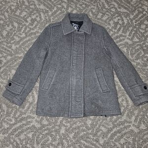 HBC Signature Hudson Bay Company Women's Gray Wool Button/Zip Coat Jacket Size:M